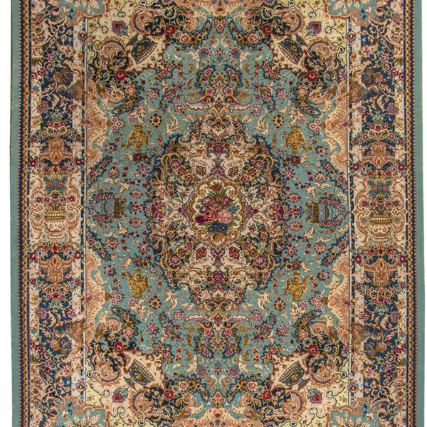 Handmade Tabriz Silk & Cotton Rug 6’56” x 9’84”