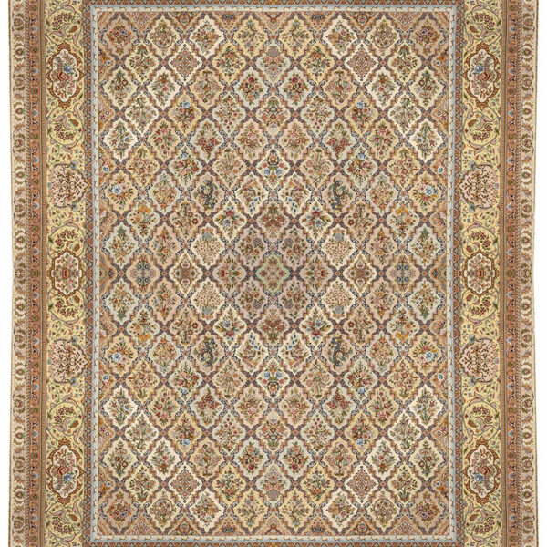 Handmade Tabriz Silk & Cotton Rug 11’48” x 18’04”