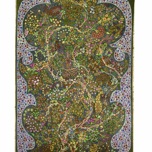 Handmade Qom All Silk Rug 2’49” x 3’61”