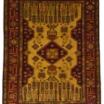 Handmade Sarakhs Cotton Rug 2’63” x 3’94”