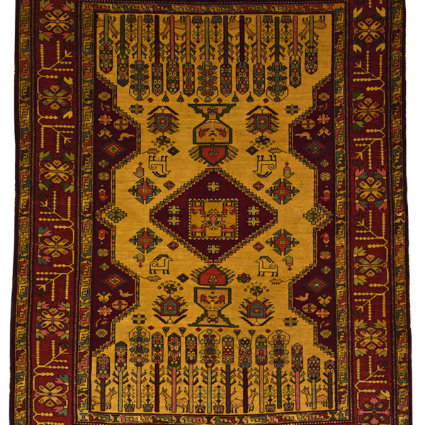 Handmade Sarakhs Cotton Rug 2’63” x 3’94”