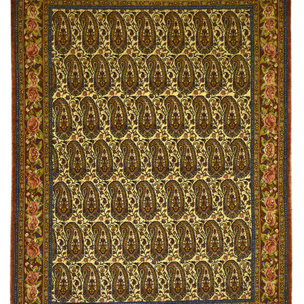 Handmade Kurdistan All Silk Rug 4’92” x 6’56”
