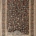 Handmade Qom All Silk Rug 3’28” x 4’92”